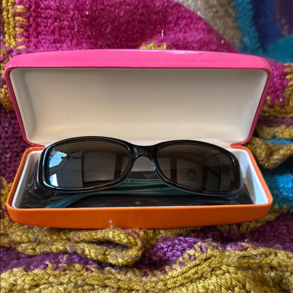 Kate Spade Black Sunglasses with Dark Lenses